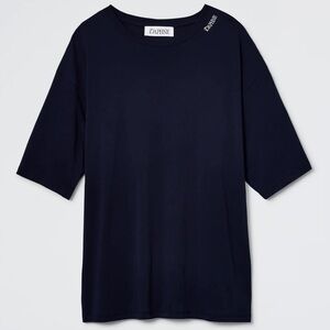 NEW NWT Daphne The Hannah Tee Sleep Shirt by Paige Desorbo Navy Medium Oversized